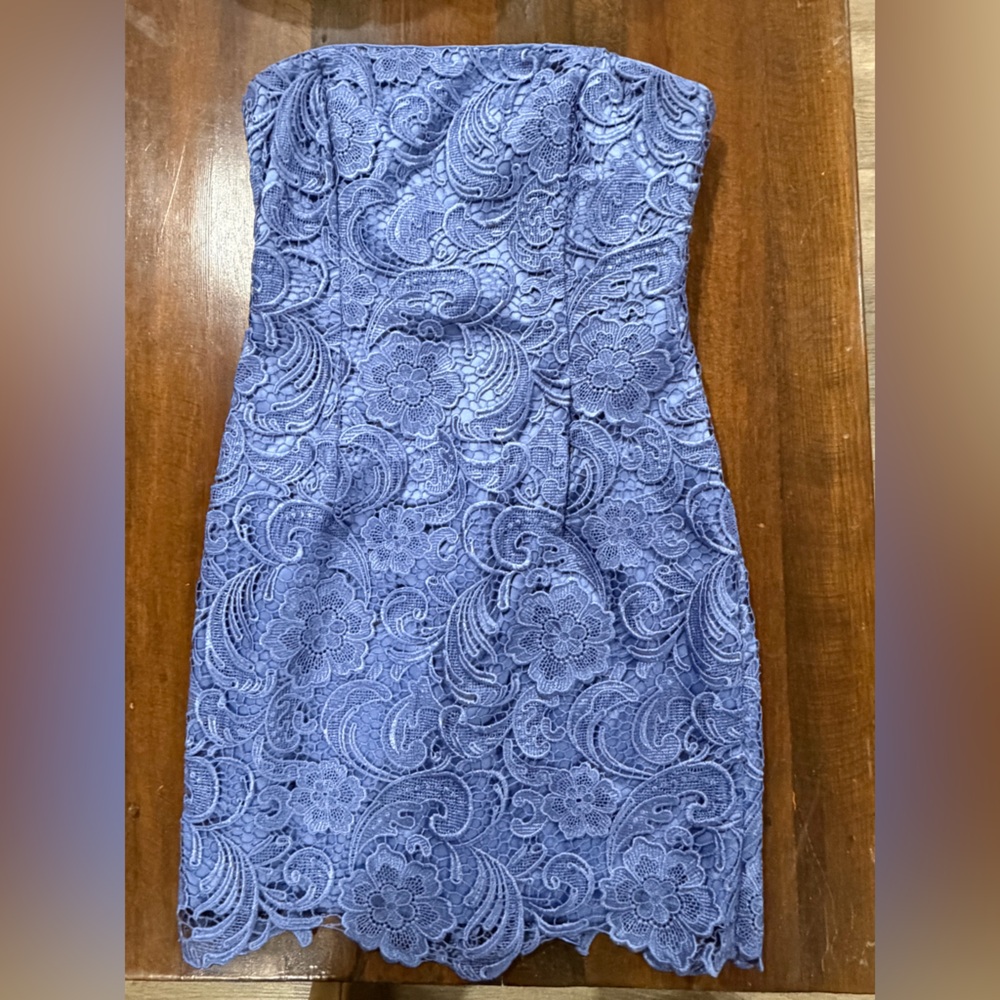 Adrianna Papell Satin Gown in Rich Blue